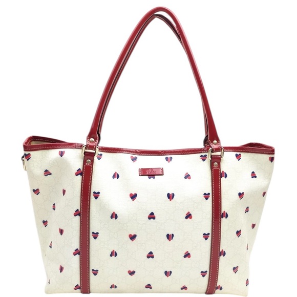 Gucci Handbags - Gucci GG Supreme Heart Print Joy Tote Bag with COA  EUC